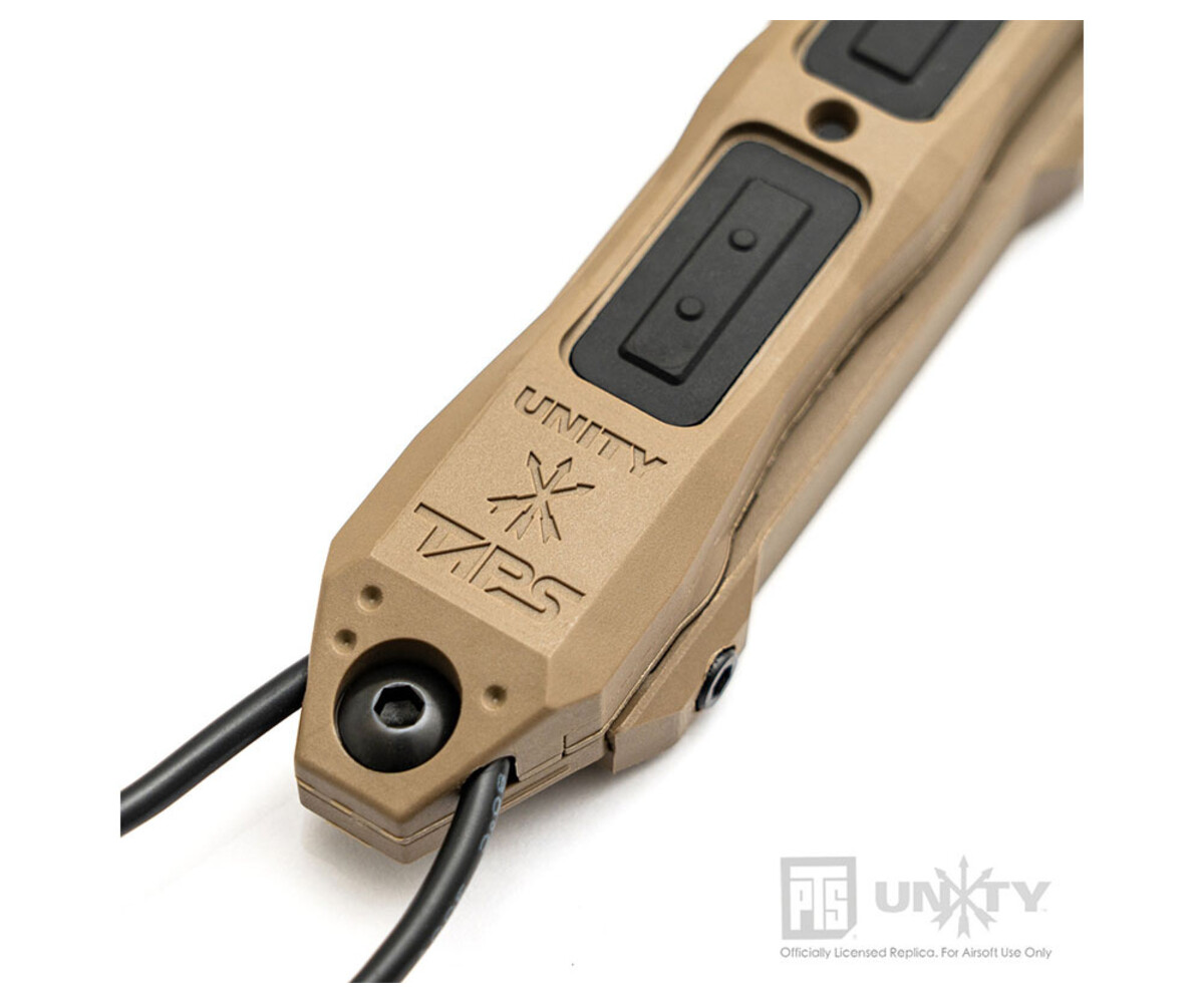 実物 UNITY TACTICAL TAPS ライト レザー スイッチ PTS Unity Tactical TAPS Pressure Switch – Black/FDE