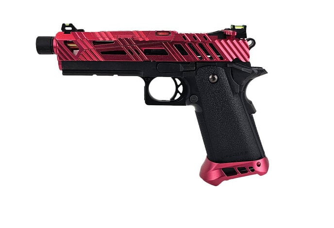 AEX Custom CHERRY BOMB - Tokyo Marui Hi Capa 4.3 Gas Blowback Pistol, Black / Magenta