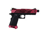 AEX Custom CHERRY BOMB - Tokyo Marui Hi Capa 4.3 Gas Blowback Pistol, Black / Magenta