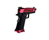 AEX Custom CHERRY BOMB - Tokyo Marui Hi Capa 4.3 Gas Blowback Pistol, Black / Magenta