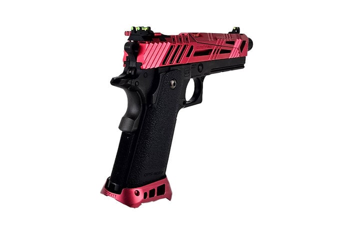 AEX Custom CHERRY BOMB - Tokyo Marui Hi Capa 4.3 Gas Blowback Pistol, Black / Magenta