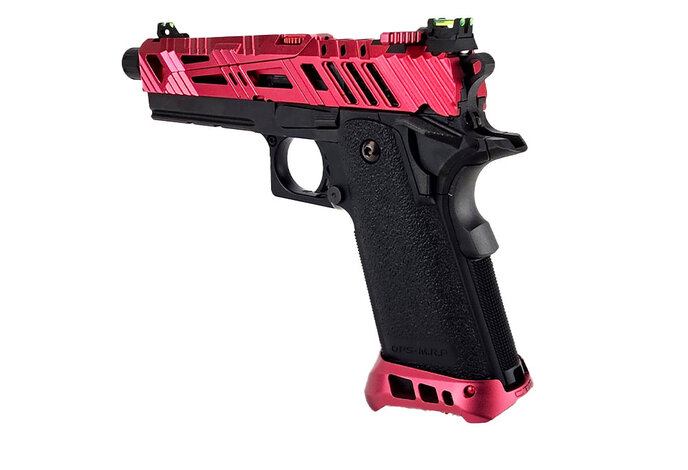 AEX Custom CHERRY BOMB - Tokyo Marui Hi Capa 4.3 Gas Blowback Pistol, Black / Magenta
