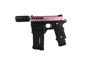 Tokyo Marui AEX Custom MOCHI MADNESS - Tokyo Marui Hi Capa 4.3 Maximus HPA Blowback Pistol, Black / Pink