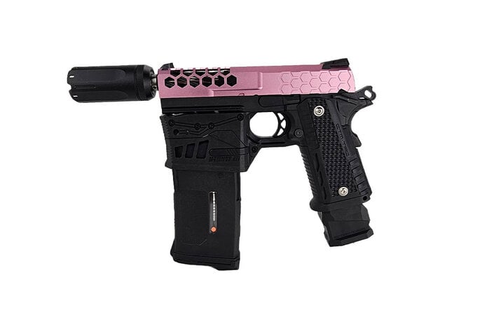 AEX Custom MOCHI MADNESS - Tokyo Marui Hi Capa 4.3 Maximus HPA Blowback Pistol, Black / Pink