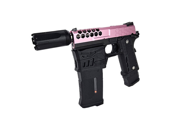 AEX Custom MOCHI MADNESS - Tokyo Marui Hi Capa 4.3 Maximus HPA Blowback Pistol, Black / Pink