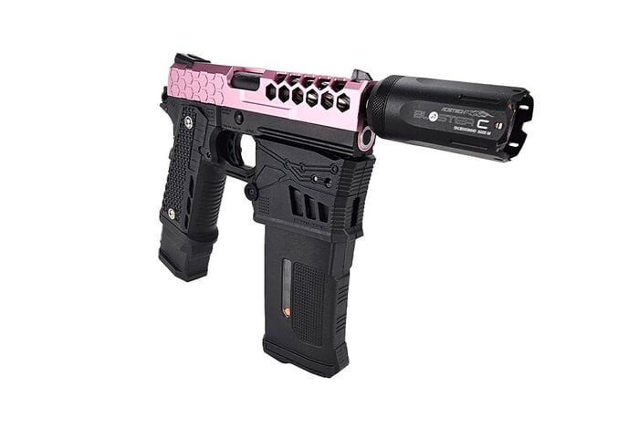 AEX Custom MOCHI MADNESS - Tokyo Marui Hi Capa 4.3 Maximus HPA Blowback Pistol, Black / Pink