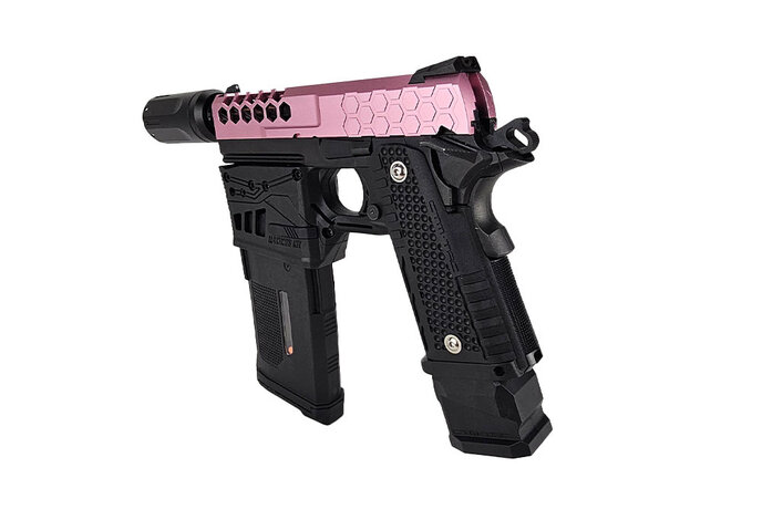 AEX Custom MOCHI MADNESS - Tokyo Marui Hi Capa 4.3 Maximus HPA Blowback Pistol, Black / Pink