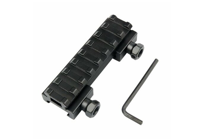 XTS 8 slot 0.5" riser weaver mount, aluminum