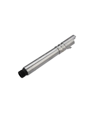 WE Tech WE Hi Capa 5.1 outer barrel with thread adapter (silver)
