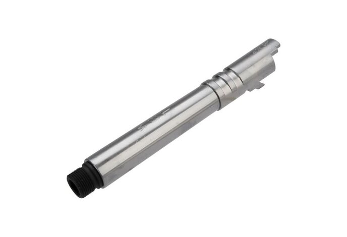 WE Hi Capa 5.1 outer barrel with thread adapter (silver)