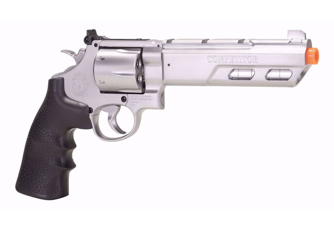 Umarex Elite Force Smith & Wesson Licensed S&W 629 Competitor 6 Shot CO2 Revolver, Chrome