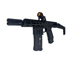 Airsoft Extreme AEX CUSTOM THE BLACK KNIGHT - Action Army AAP-01 HPA Airsoft, Black