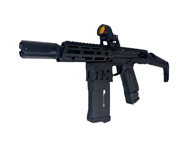 Airsoft Extreme AEX CUSTOM THE BLACK KNIGHT - Action Army AAP-01 HPA Airsoft, Black