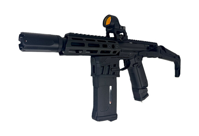 AEX CUSTOM THE BLACK KNIGHT - Action Army AAP-01 HPA Airsoft, Black
