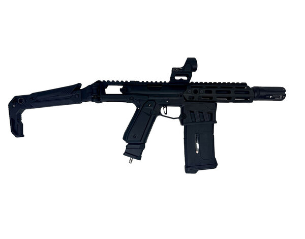Airsoft Extreme AEX CUSTOM THE BLACK KNIGHT - Action Army AAP-01 HPA Airsoft, Black