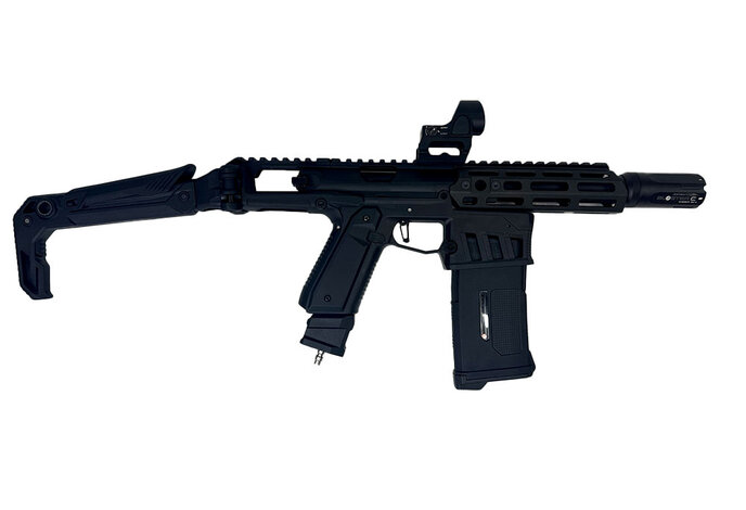 AEX CUSTOM THE BLACK KNIGHT - Action Army AAP-01 HPA Airsoft, Black