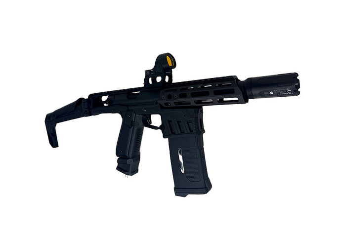 AEX CUSTOM THE BLACK KNIGHT - Action Army AAP-01 HPA Airsoft, Black