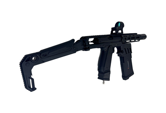 AEX CUSTOM THE BLACK KNIGHT - Action Army AAP-01 HPA Airsoft, Black