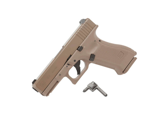 Umarex Glock 19X .177 Cal CO2 Half-Blowback BB Pistol, Coyote Tan