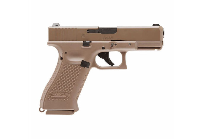 Umarex Glock 19X .177 Cal CO2 Half-Blowback BB Pistol, Coyote Tan