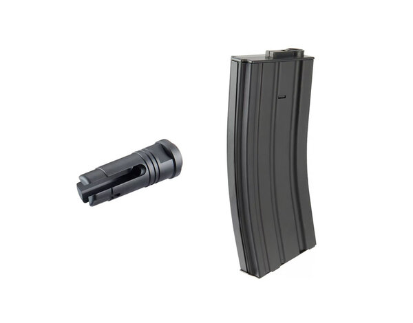 Lancer Tactical Lancer Tactical L119A2 Gen 4 Full Metal M4 AEG Rifle, Black