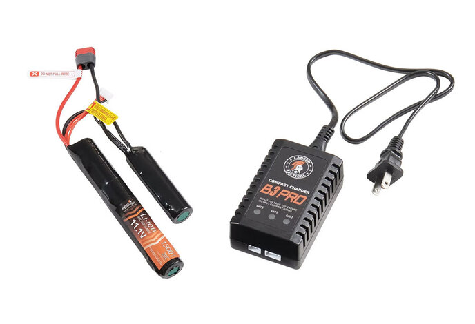 Lancer Tactical Stalker 13" Gen 2 M4 AEG Rifle, Black Battery Combo