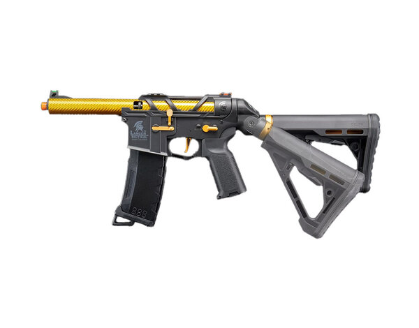 Lancer Tactical Lancer Tactical AirTac Customs Gen 3 M4 AEG Rifle, Gold