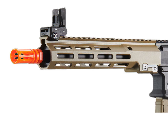 Lancer Tactical Stalker 10" Gen 2 M4 AEG Rifle, Black / Tan Battery Combo