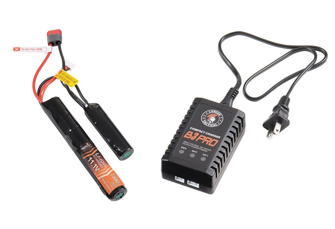 Lancer Tactical Stalker 10" Gen 2 M4 AEG Rifle, Black Battery Combo