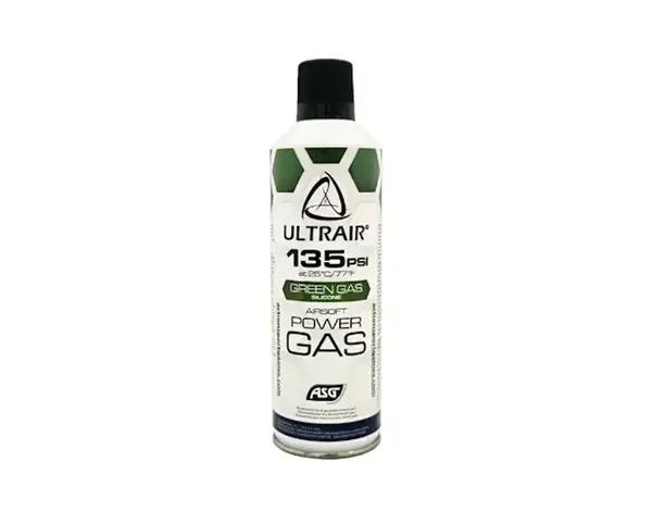 ASG ASG Ultrair Power Gas, 8.5oz Green Gas with Silicone