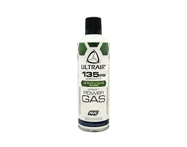ASG ASG Ultrair Power Gas, 8.5oz Green Gas with Silicone