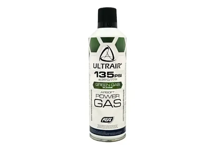 ASG Ultrair Power Gas, 8.5oz Green Gas with Silicone