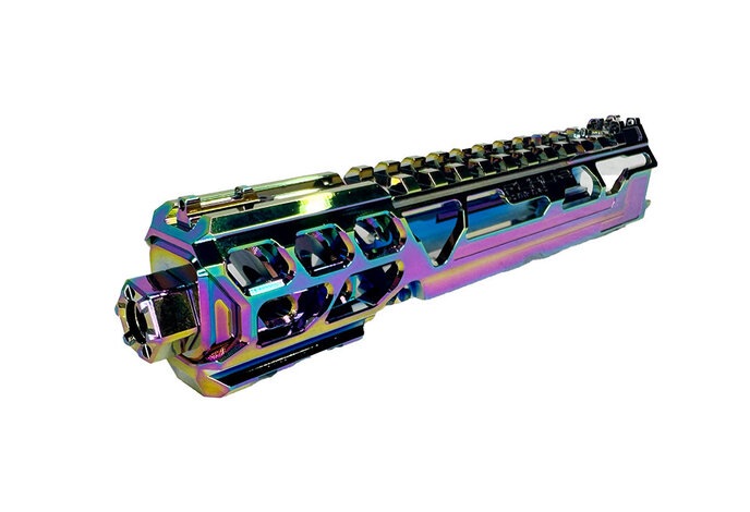 CTM TAC AAP-01 CNC Upper Set - Short Cutout Version Electroplate Rainbow