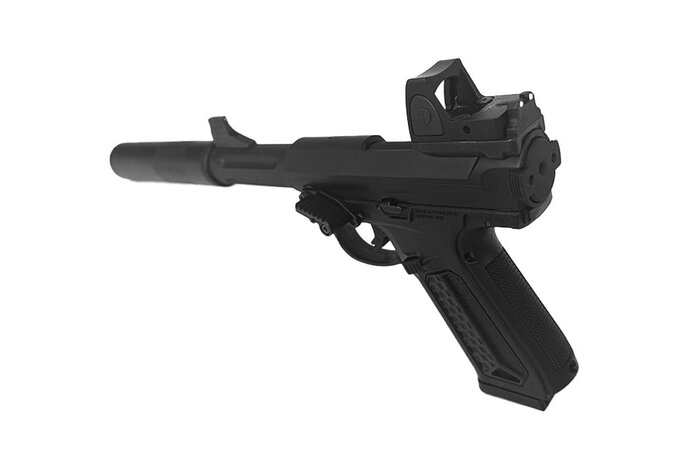 AEX CUSTOM OH SILENT KNIGHT - Action Army AAP-01 HPA Airsoft, Black