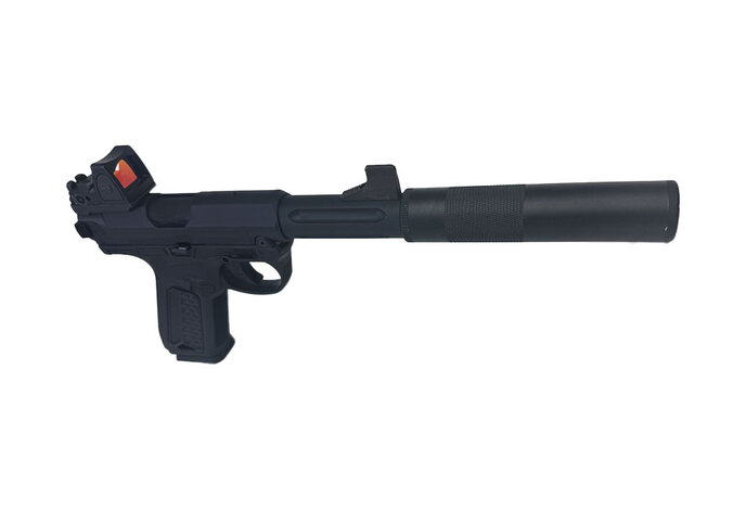 AEX CUSTOM OH SILENT KNIGHT - Action Army AAP-01 HPA Airsoft, Black