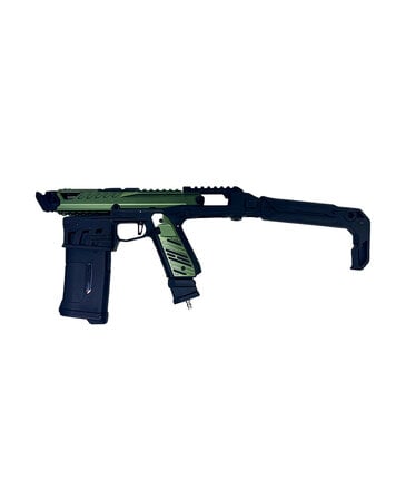 Airsoft Extreme AEX CUSTOM LEAN MEAN GREEN MACHINE  - Action Army AAP-01 HPA Airsoft, Black