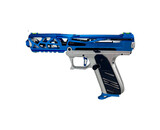 AEX CUSTOM BLUE FLAME - AAP-01 Gas Blowback Pistol, Blue / Silver