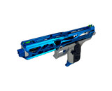 AEX CUSTOM BLUE FLAME - AAP-01 Gas Blowback Pistol, Blue / Silver