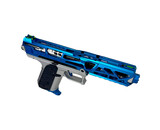 AEX CUSTOM BLUE FLAME - AAP-01 Gas Blowback Pistol, Blue / Silver