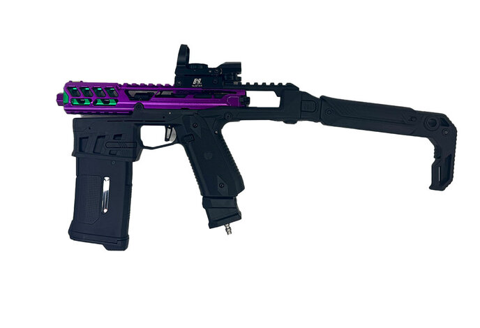 AEX CUSTOM AAP01 PURPLE RAIN-  Action Army AAP-01 HPA Airsoft, Black