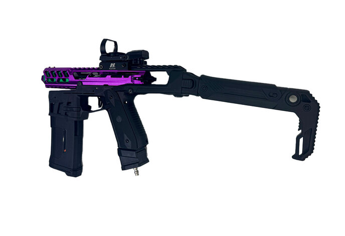 AEX CUSTOM AAP01 PURPLE RAIN-  Action Army AAP-01 HPA Airsoft, Black