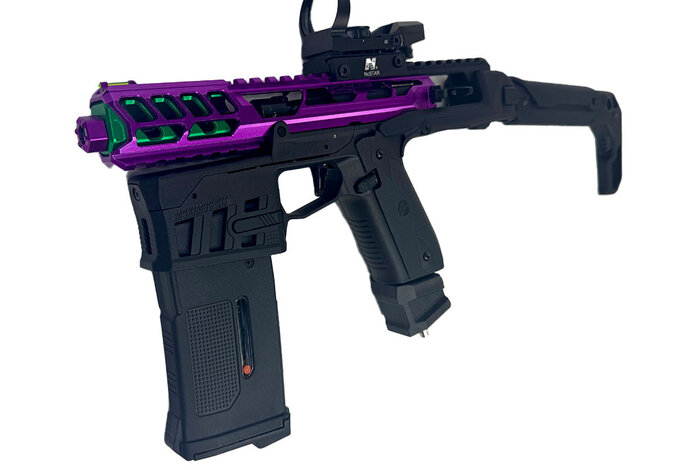 AEX CUSTOM AAP01 PURPLE RAIN-  Action Army AAP-01 HPA Airsoft, Black