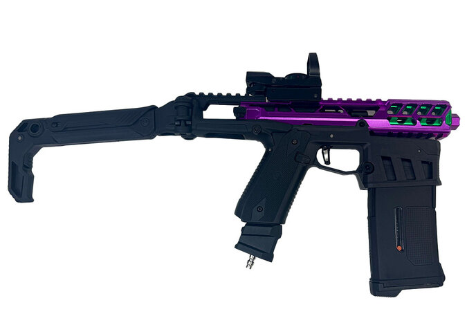 AEX CUSTOM AAP01 PURPLE RAIN-  Action Army AAP-01 HPA Airsoft, Black