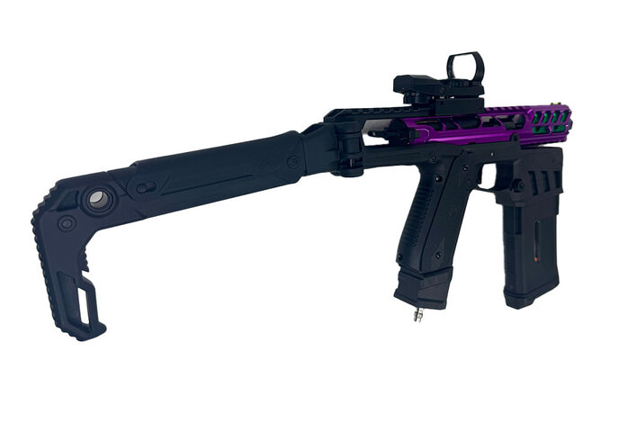 AEX CUSTOM AAP01 PURPLE RAIN-  Action Army AAP-01 HPA Airsoft, Black