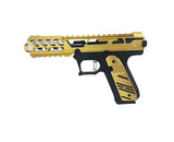AEX CUSTOM BUMBLEBEE - Action Army AAP-01 Gas Blowback Gun, Black / Gold