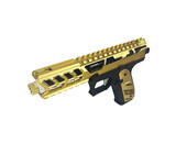 AEX CUSTOM BUMBLEBEE - Action Army AAP-01 Gas Blowback Gun, Black / Gold