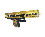 AEX CUSTOM BUMBLEBEE - Action Army AAP-01 Gas Blowback Gun, Black / Gold