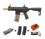 G&G G&G CM16 GMS SBR Polymer Receiver RIS Airsoft Rifle with ASTER SE