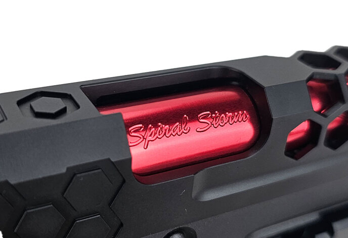 AEX Custom BLACK WIDOW Tokyo Marui Hi Capa 4.3 Gas Blowback Pistol Black / Red