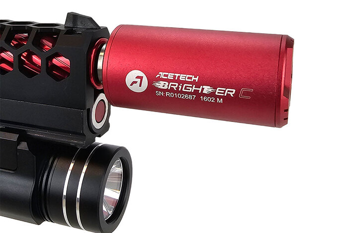 AEX Custom BLACK WIDOW Tokyo Marui Hi Capa 4.3 Gas Blowback Pistol Black / Red